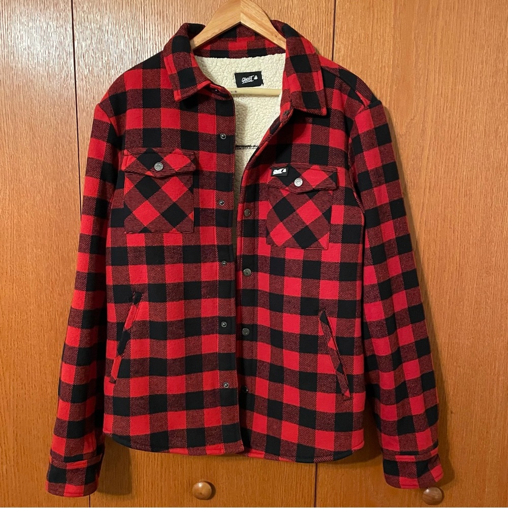 Ghost Utility Sherpa Lined Jacket Sz M